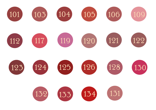 ترکیب رنگ رژ لب La