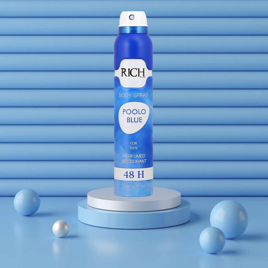 اسپری بدن مردانه پولو آبی ریچ 200Ml